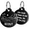 Show in main carousel: GoTags Ocean Design Stainless Steel Personalized Dog & Cat ID Tag, Black, Regular slide 1 of 9
