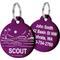 Show in main carousel: GoTags Ocean Design Stainless Steel Personalized Dog & Cat ID Tag, Purple, Regular slide 1 of 9