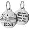 Show in main carousel: GoTags Ocean Design Stainless Steel Personalized Dog & Cat ID Tag, Silver, Regular slide 1 of 8