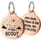 Show in main carousel: GoTags Offroad Design Stainless Steel Personalized Dog & Cat ID Tag, Rose Gold, Regular slide 1 of 8