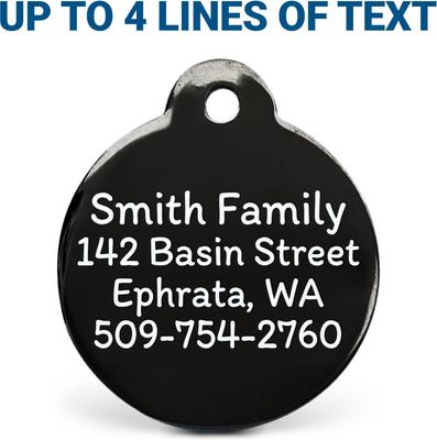 Show full view: GoTags Oh Shit! I'm Lost Bone Personalized Dog ID Tag, Round slide 2 of 4
