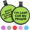 Show in main carousel: GoTags Silent Silicone I'm Lost! Call My People Personalized Dog ID Tag, Green slide 1 of 3