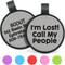 Show in main carousel: GoTags Silent Silicone I'm Lost! Call My People Personalized Dog ID Tag, Grey slide 1 of 4