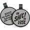 Show in main carousel: GoTags Silent Silicone Oh Shit! I'm Lost Personalized Dog ID Tag, Grey slide 1 of 4
