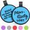 Show in main carousel: GoTags Silent Silicone Pawsitively Lost Personalized Dog ID Tag, Blue slide 1 of 3