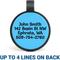 Show in main carousel: GoTags Silent Silicone Pawsitively Lost Personalized Dog ID Tag, Blue slide 2 of 3