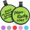 Show in main carousel: GoTags Silent Silicone Pawsitively Lost Personalized Dog ID Tag, Green slide 1 of 3