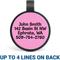 Show in main carousel: GoTags Silent Silicone Pawsitively Lost Personalized Dog ID Tag, Pink slide 2 of 3