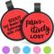 Show in main carousel: GoTags Silent Silicone Pawsitively Lost Personalized Dog ID Tag, Red slide 1 of 3