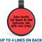 Show in main carousel: GoTags Silent Silicone Pawsitively Lost Personalized Dog ID Tag, Red slide 2 of 3