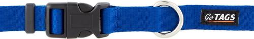 Show full view: GoTags Small Font Personalized Dog Collar, Blue, Large slide 5 of 6