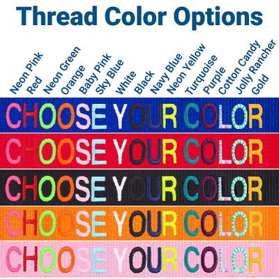 Show full view: GoTags Small Font Personalized Dog Collar, Red, Medium slide 3 of 6