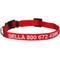 Show in main carousel: GoTags Small Font Personalized Dog Collar, Red, X-Small slide 1 of 6