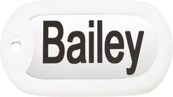 GoTags Stainless Steel Personalized Silencer Dog ID Tag, Rectangle, Regular slide 2 of 6