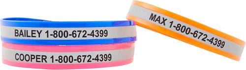 Show full view: GoTags Waterproof Personalized Reflective Dog Collar, Orange, 14 to 16-in neck, 3/4-in wide slide 6 of 8