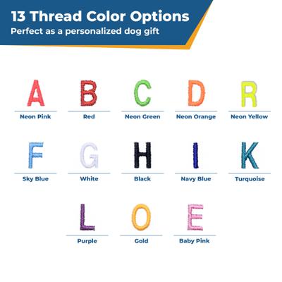 Show full view: GoTags Christmas Winter Puffer Personalized Dog Coat, Red, Large slide 4 of 8