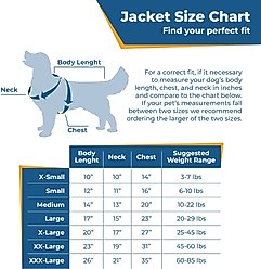 GoTags Christmas Winter Puffer Personalized Dog Coat, Red, XXX-Large slide 2 of 7