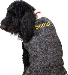 GoTags Wool Personalized Dog Sweater, Dark Grey, X-Small slide 2 of 7