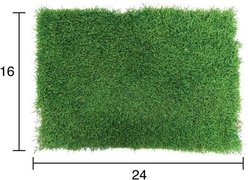 Gotta Go Grass Small Pet Real Grass Pad Liner with Tray, 16-in x 24-in, 2 count slide 2 of 9