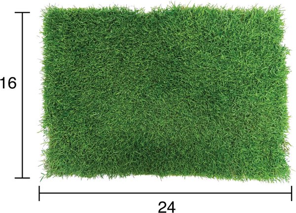 Gotta Go Grass The Natural Relief with Interlocking Tray Dog Potty Pads, 16-in x 24-in, 2 count