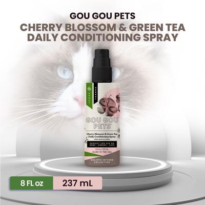 Show full view: Gou Gou Pets Cherry Blossom & Green Tea Leave In Conditioning Dog & Cat Spray, 8-fl oz bottle, 1 slide 4 of 8