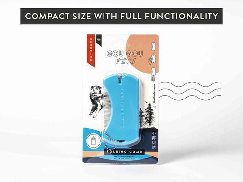 Show full view: Gou Gou Pets Foldable Grooming Comb for Dog, Cat, & Horse Tool, 1 slide 2 of 6
