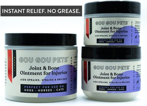 Show full view: Gou Gou Pets Joint & Bone Ointment for Injuries Dog, Cat & Horse Cream, 2-fl oz bottle slide 4 of 7