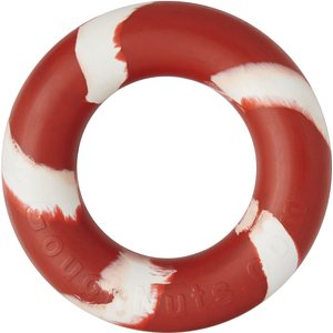 GoughNuts Lite Bite Dog Toy, Red, 4-in
