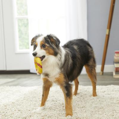 Show full view: GoughNuts Lite Bite Dog Toy, Yellow, 4-in slide 3 of 5