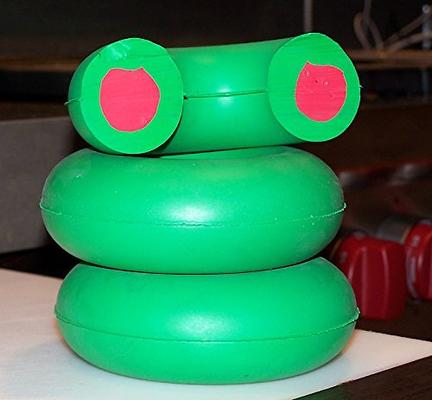 Show full view: GoughNuts Ring Dog Toy, Green, Original slide 2 of 7