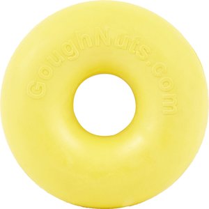 GoughNuts Ring Dog Toy, Yellow, Small