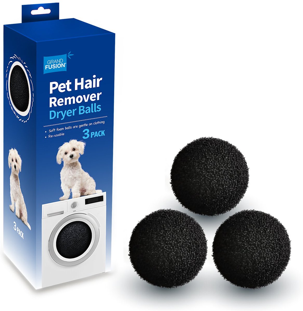 Grand Fusion Pet Hair Remover Dryer Balls, 3 count