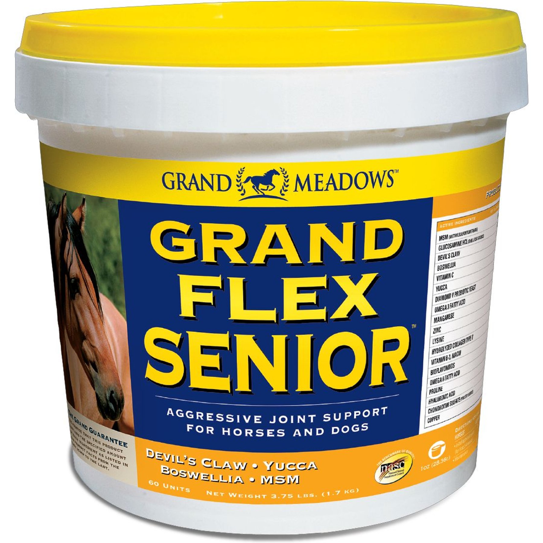 Grand Meadows Flex Senior Horse Supplement, 20-lb bag