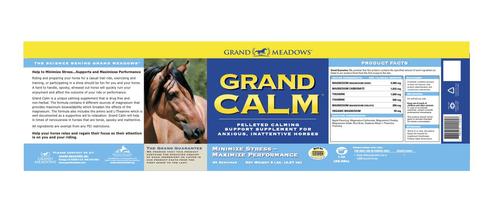 Show full view: Grand Meadows Grand Calm Pellets Horse Supplement, 5-lb tub slide 2 of 3