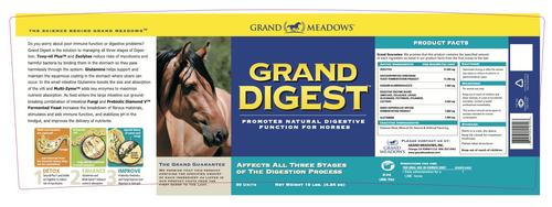 Show full view: Grand Meadows Grand Digest Powder Horse Supplement, 10-lb tub slide 2 of 3