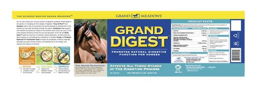 Show full view: Grand Meadows Grand Digest Powder Horse Supplement, 5-lb tub slide 2 of 3
