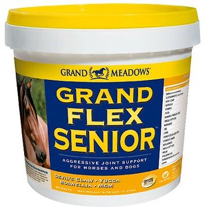 Grand Meadows Grand Flex Senior Aggressive Joint Support Powder Dog & Horse Supplement, 10-lb tub