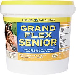 Grand Meadows Grand Flex Senior Aggressive Joint Support Powder Dog & Horse Supplement, 3.75-lb tub
