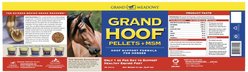Grand Meadows Grand Hoof Pellets + MSM Hoof Support Formula Horse Supplement, 5-lb tub slide 2 of 7