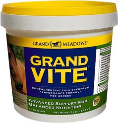 Grand Meadows Grand Vite Comprehensive Full Spectrum Performance Powder Horse Supplement, 5-lb tub