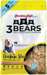 Grandma Lucy's 3 Bears Chicken Freeze-Dried Dog Food, 1-lb bag
