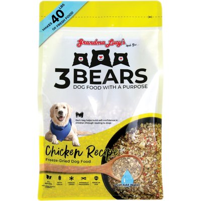 Grandma Lucy's Grandma Lucy's 3 Bears Chicken Freeze-Dried Dog Food, 8-lb bag