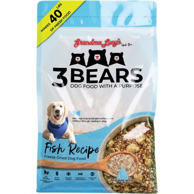 Grandma Lucy's Grandma Lucy's 3 Bears Fish Freeze-Dried Dog Food, 8-lb bag