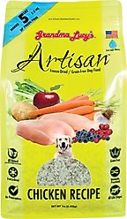 Grandma Lucy's Artisan Chicken Grain-Free Freeze-Dried Dog Food, 1-lb bag