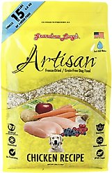 Grandma Lucy's Artisan Chicken Grain-Free Freeze-Dried Dog Food, 3-lb bag