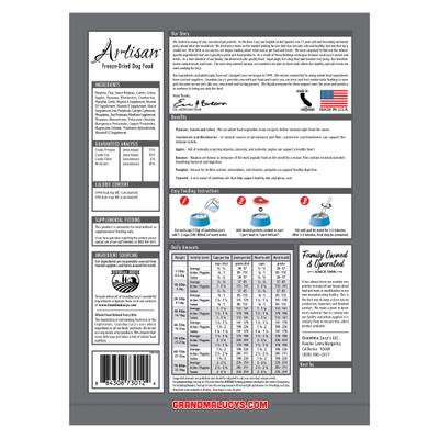 Show full view: Grandma Lucy's Artisan Grain-Free/Freeze-Dried Dog Food Pre-Mix, 3-lb bag slide 3 of 12