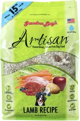 Grandma Lucy's Artisan Lamb Grain-Free Freeze-Dried Dog Food, 3-lb bag