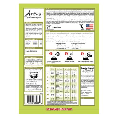 Show full view: Grandma Lucy's Artisan Lamb Grain-Free Freeze-Dried Dog Food, 3-lb bag slide 3 of 12