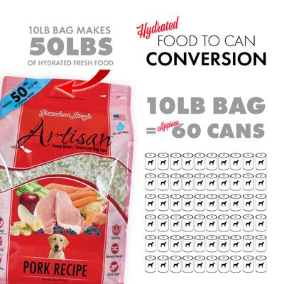 Show full view: Grandma Lucy's Artisan Pork Grain-Free Freeze-Dried Dog Food, 3-lb bag slide 9 of 12