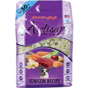 Grandma Lucy's Artisan Venison Grain-Free Freeze-Dried Dog Food, 10-lb bag